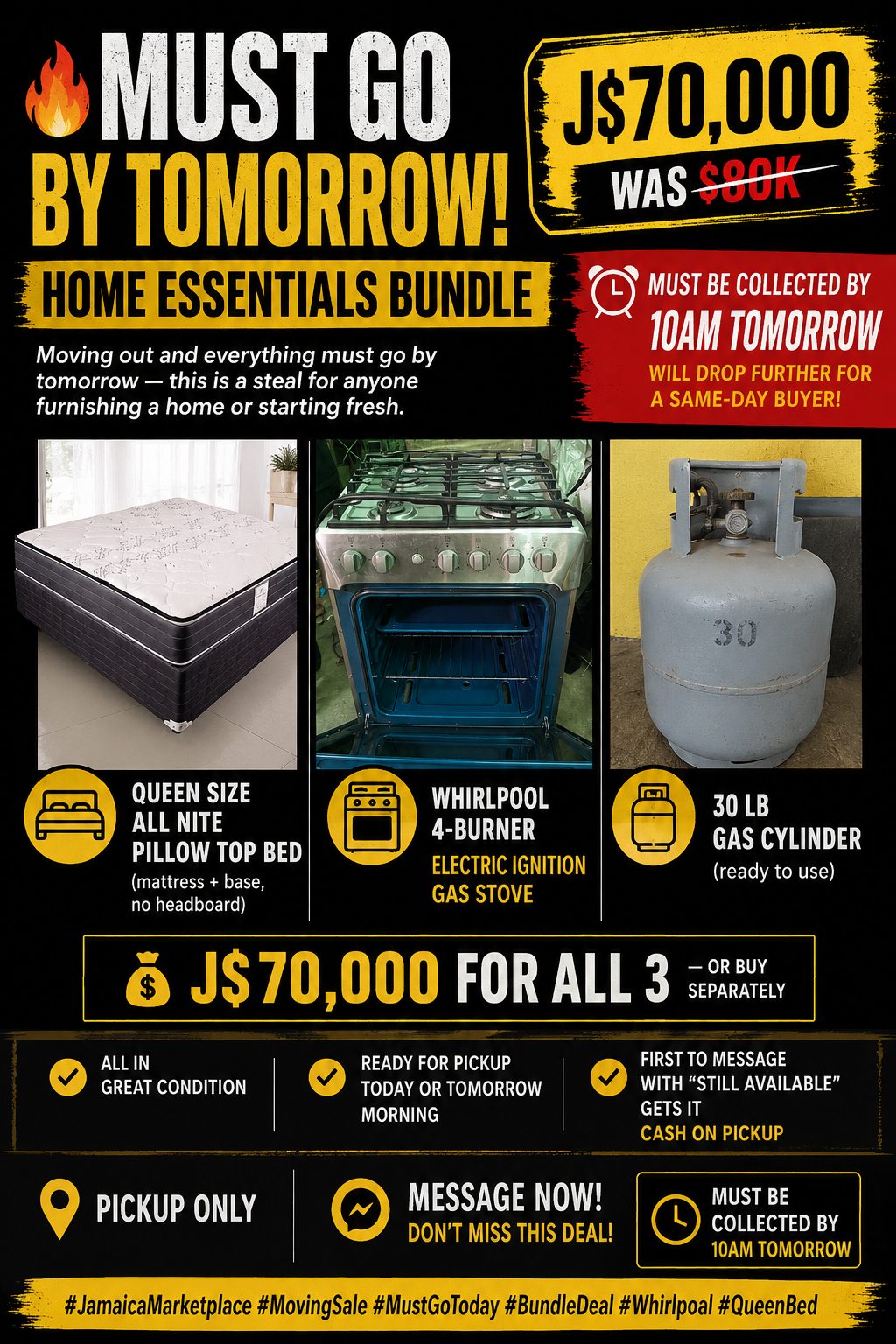 ๐จ MOVING SALE โ MUST GO BY TODAY! ๐จ photo 1